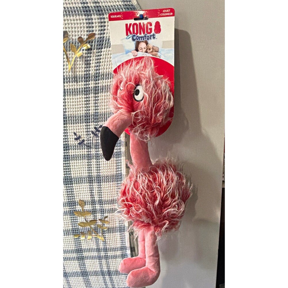 KONG Comfort Jumbo Birds XL Plush Squeaky Stuffed Dog Toy, XL R0921